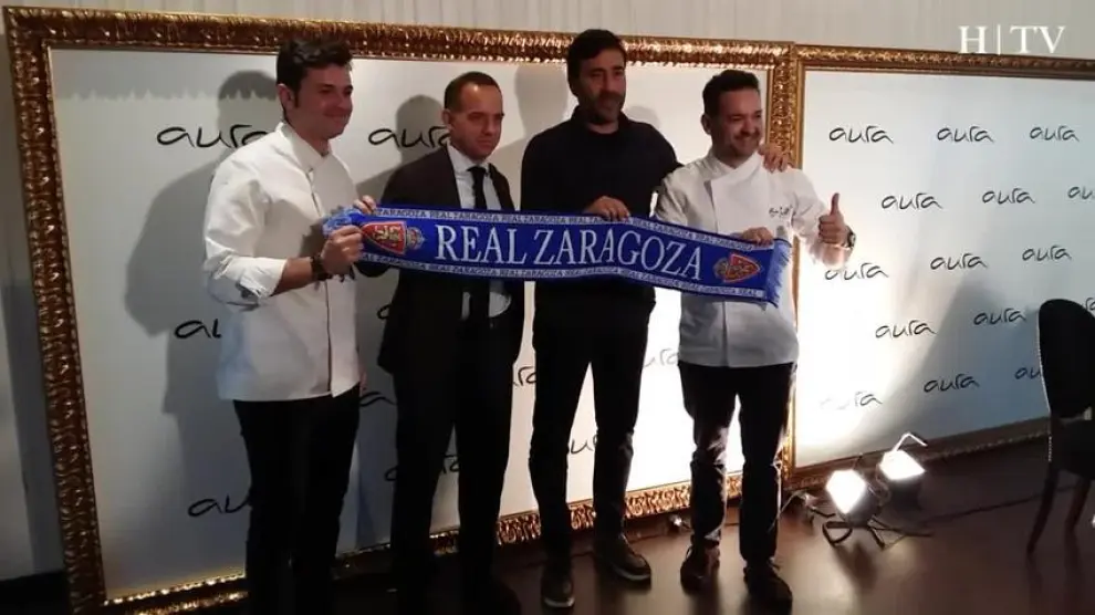 Real Zaragoza y Aura Restaurante firman un acuerdo de patrocinio