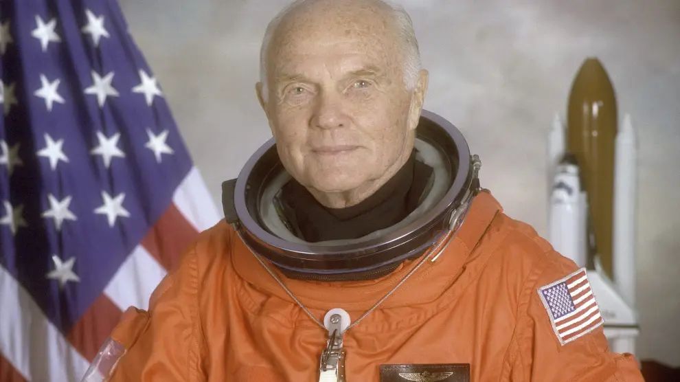 John Glenn en una imagen de archivo de la NASA.