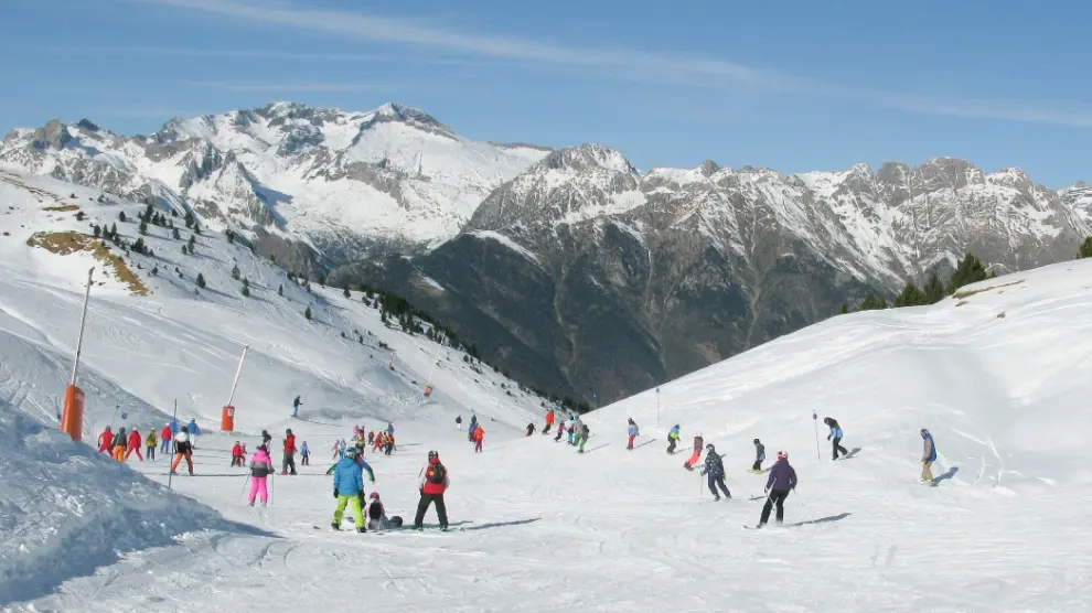 La estación de esquí de Cerler, este sábado.