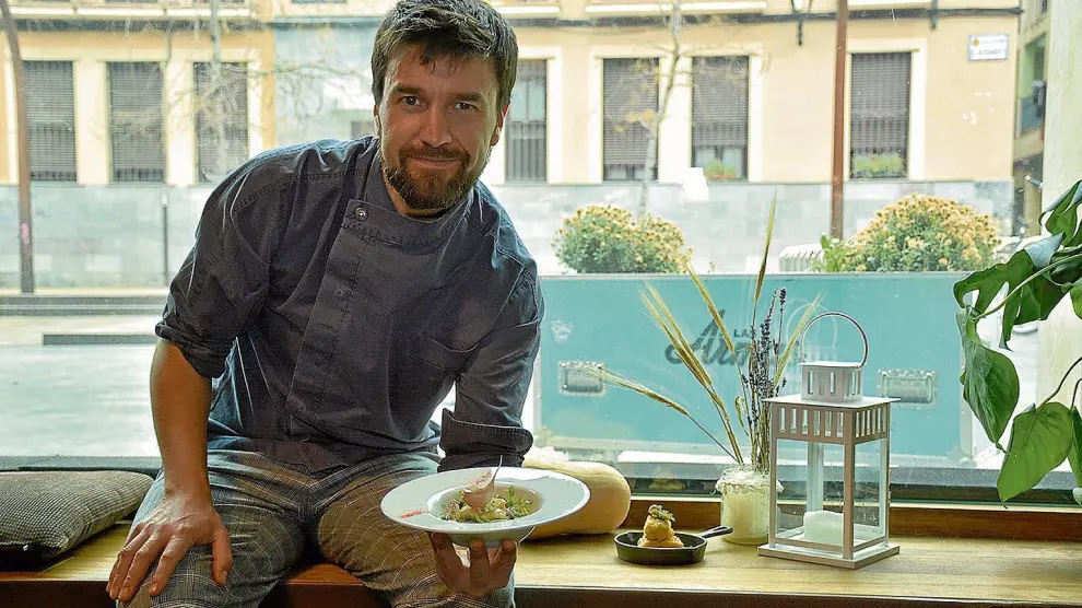 El cocinero Daniel Yranzo en Zaragoza.
