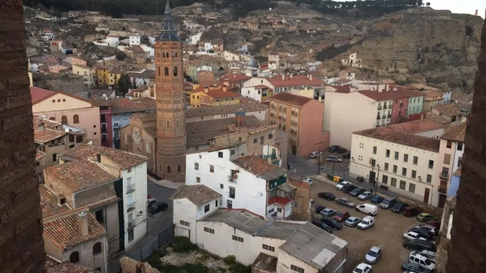 Las vistas de Calatayud desde el campanario de la torre.