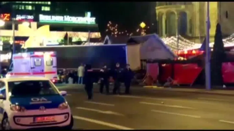 12 muertos en un atropello en un mercado navideño en Berlín