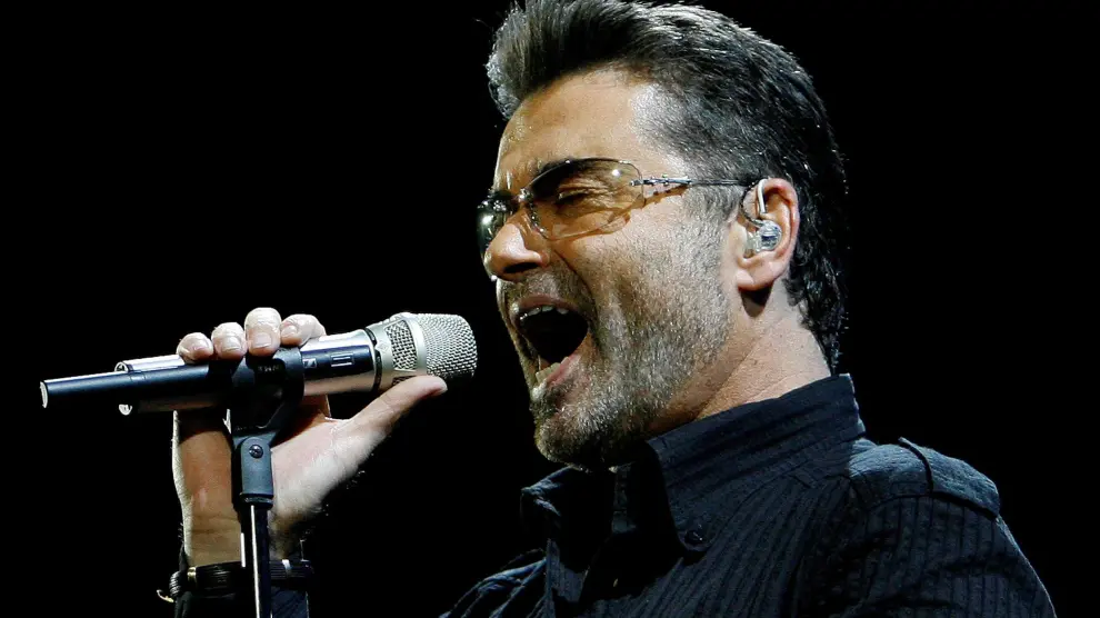 George Michael durante un concierto en California en 2008.