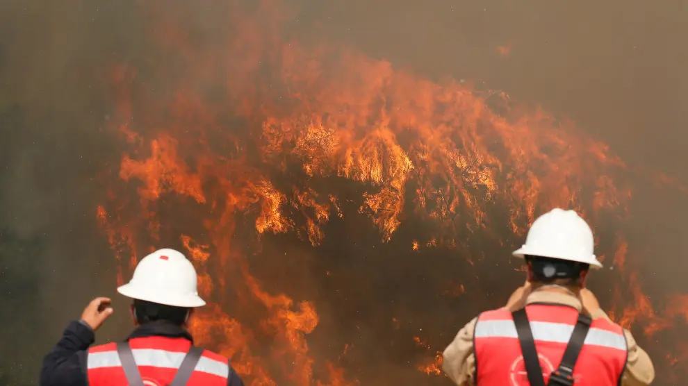 Incendio forestal en Valparaíso