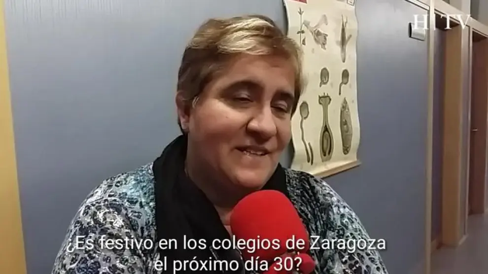 ¿Es festivo en los colegios de Zaragoza el próximo día 30?