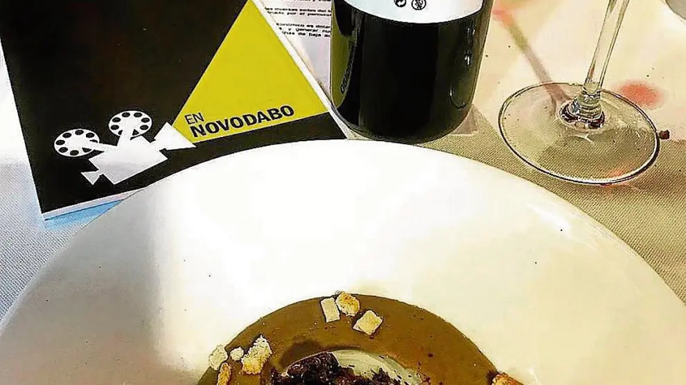 Fluído de trufa con boletus, propuesta del restaurante Novodabo en estas jornadas.