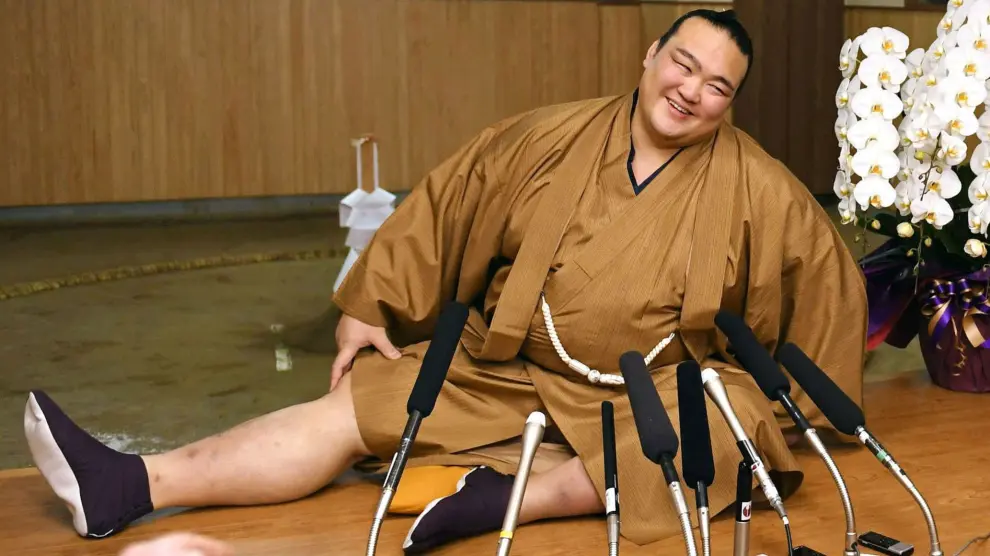 El luchador de sumo nipón Ozeki Kisenosato, que será nombrado Yokozuka o 'gran campeón'.