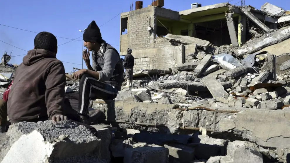 Escombros en un distrito de Mosul