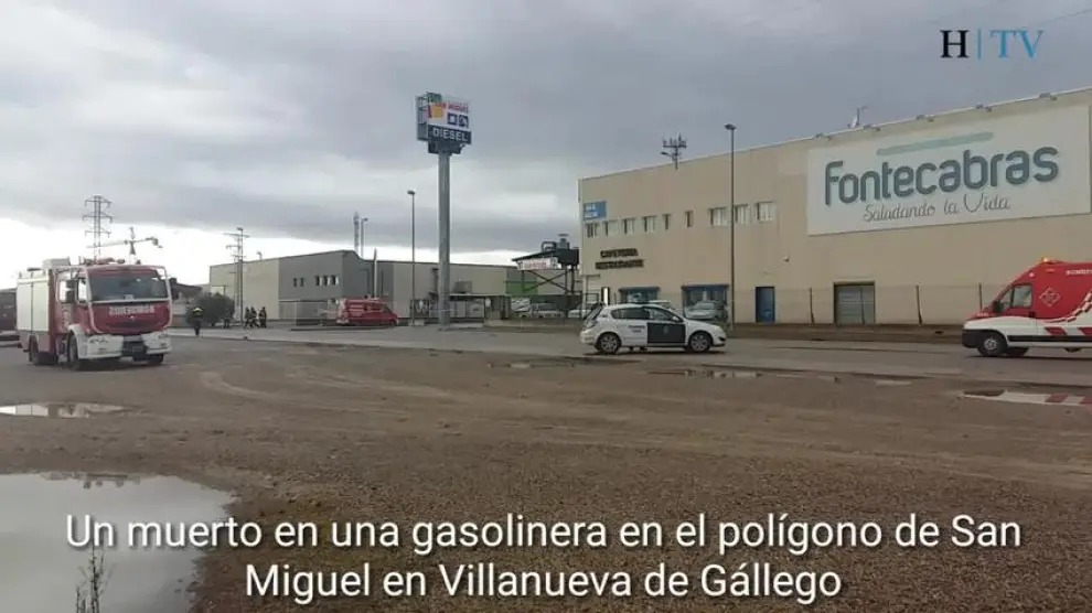 Un muerto en la explosión en una gasolinera de Villanueva de Gállego