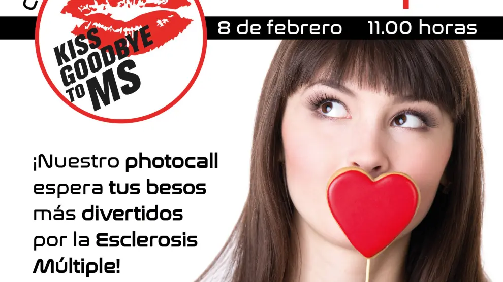 El próximo 8 de febrero, Fadema te invita a dar 'Un beso de despedida a la Esclerosis Múltiple'.