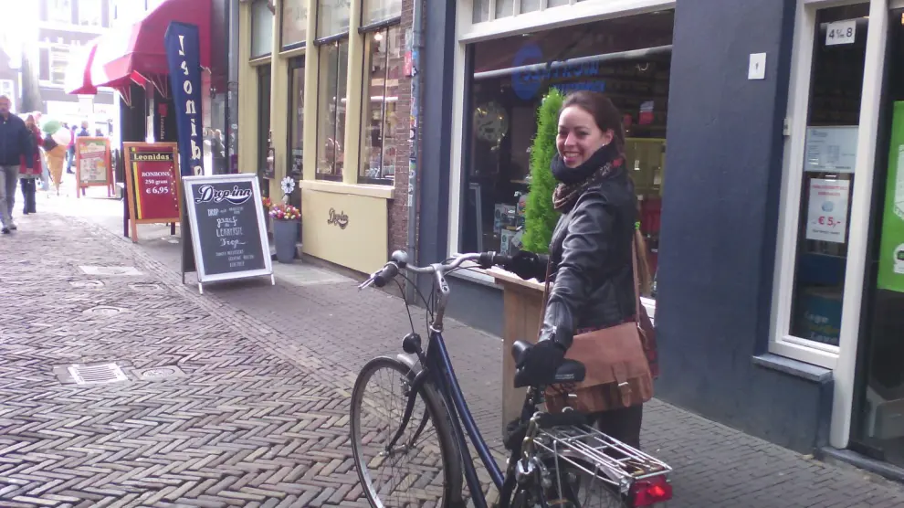 Marta Muñoz, en Utrecht (Holanda), ciudad en la que estudia un máster.
