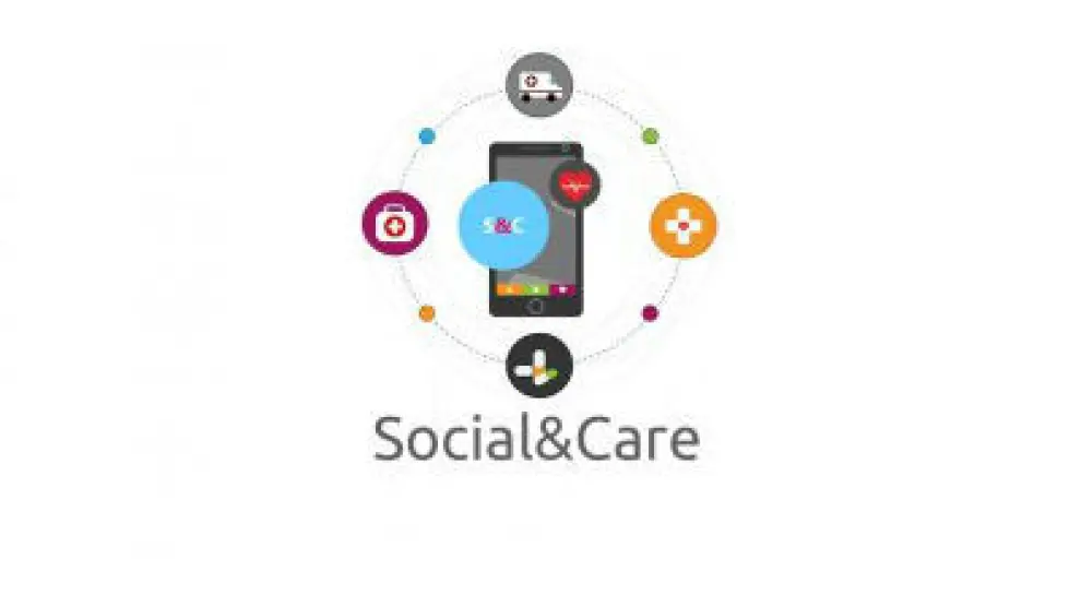 La app 'Social & Care'.