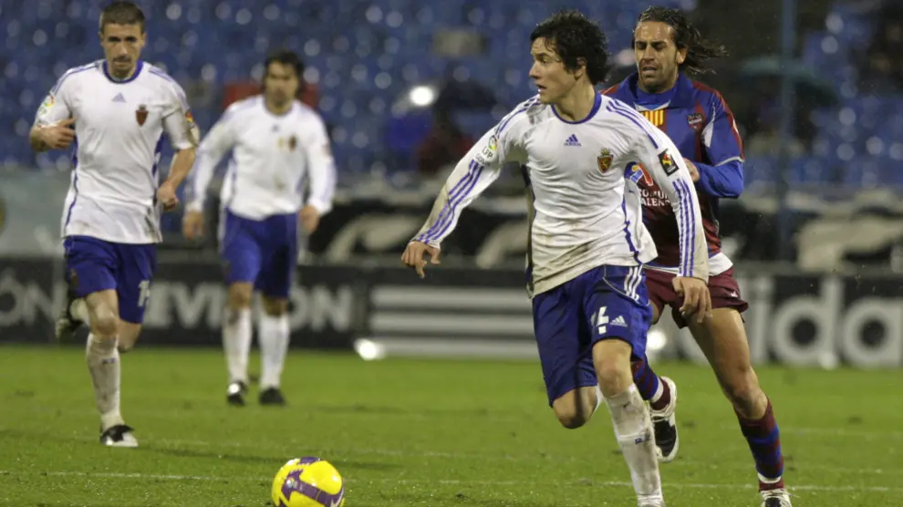 Ander Herrera debutó en un Zaragoza 2-1 Levante de febrero del 2009.