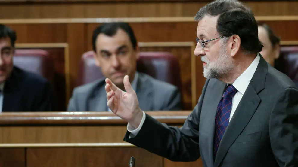 Mariano Rajoy este miércoles en el Congreso.