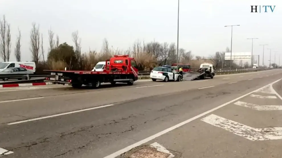 Accidente en la carretera Logroño