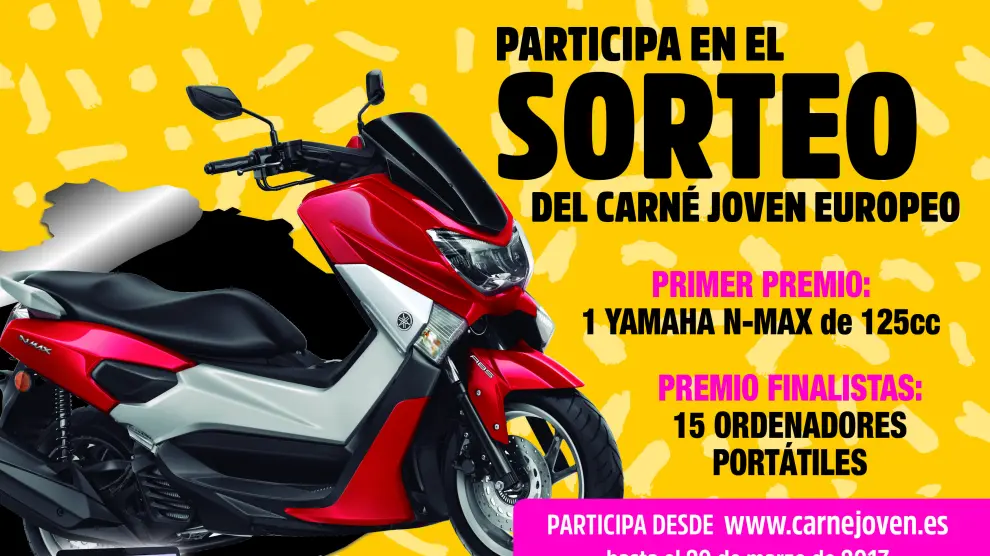 El Instituto Aragonés de Juventud sortea una moto