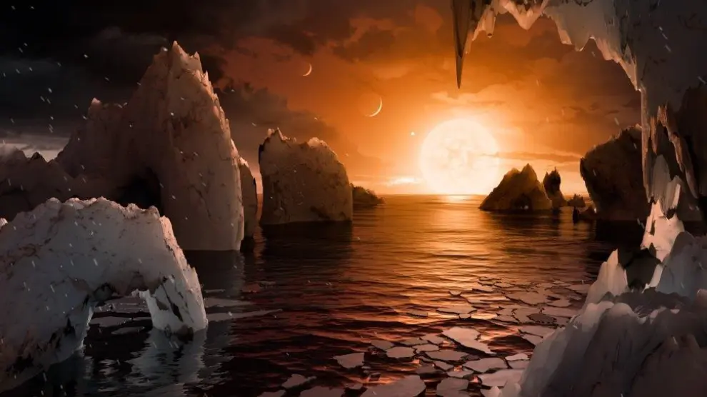 Recreación artística de la NASA de cómo puede ser uno de los exoplanetas descubiertos.
