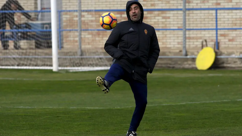 Raúl Agné, ayer en el campo de entrenamiento de la Ciudad Deportiva.