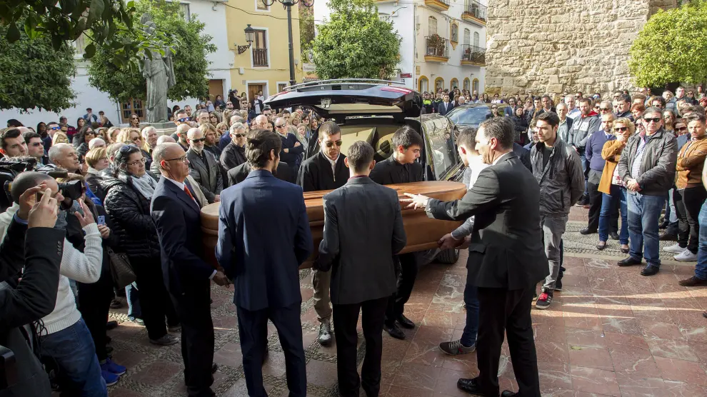 Funeral por Pablo Ráez en Marbella.