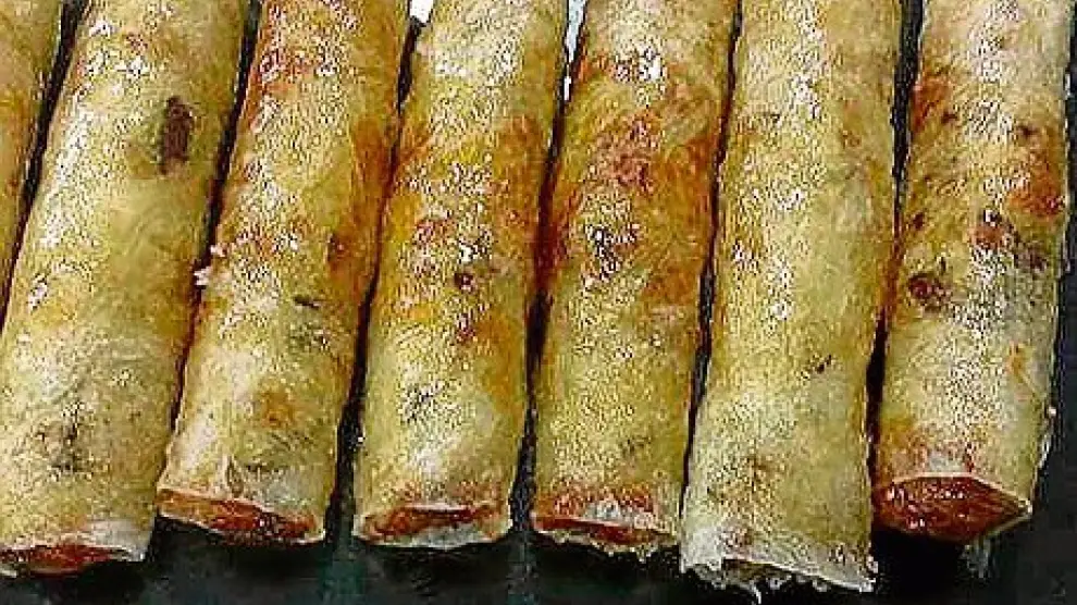Receta de rollitos vietnamitas de carne.