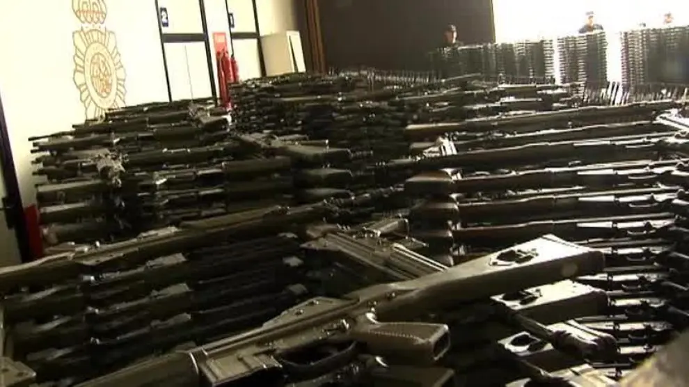 Más de 11.500 armas en un arsenal de guerra en Vizcaya