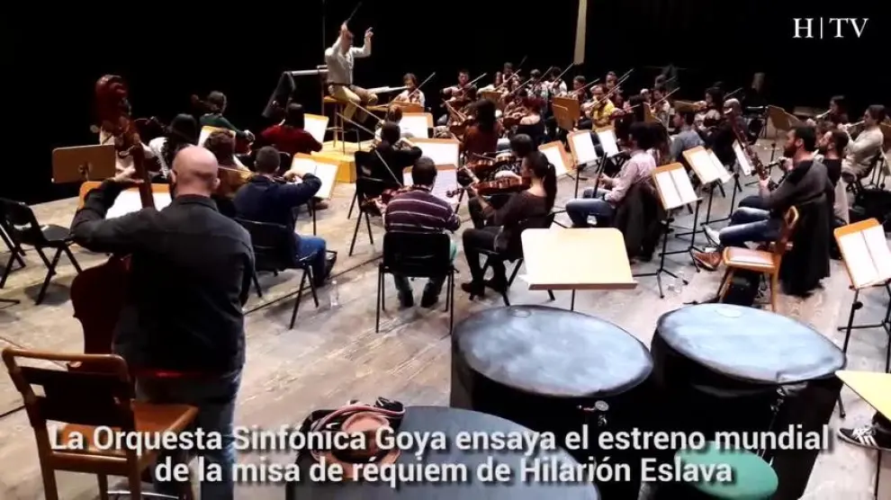 Ensayo de la Orquesta Sinfonica Goya  en el Auditorio