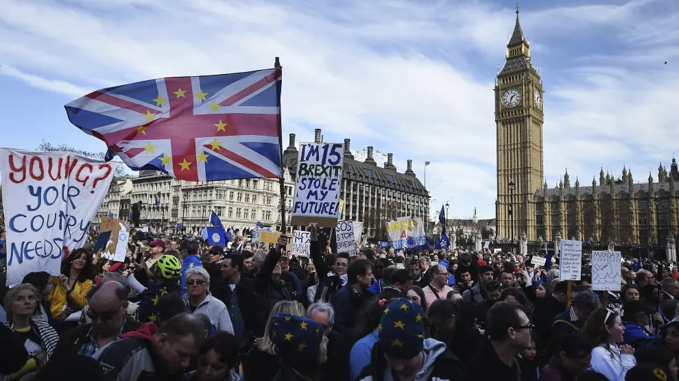 Manifestación en Londres contra el 'brexit'