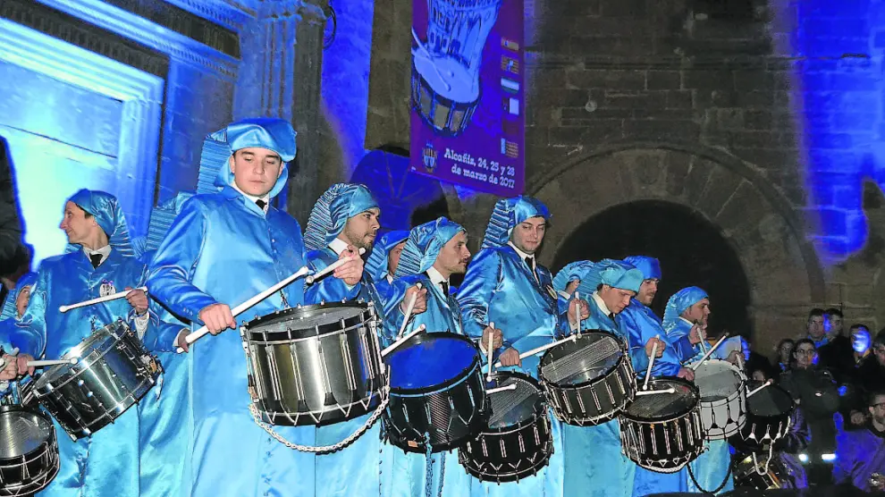 Los tambores de Alcañiz, protagonistas de las Jornadas de la Exaltación durante todo el fin de semana