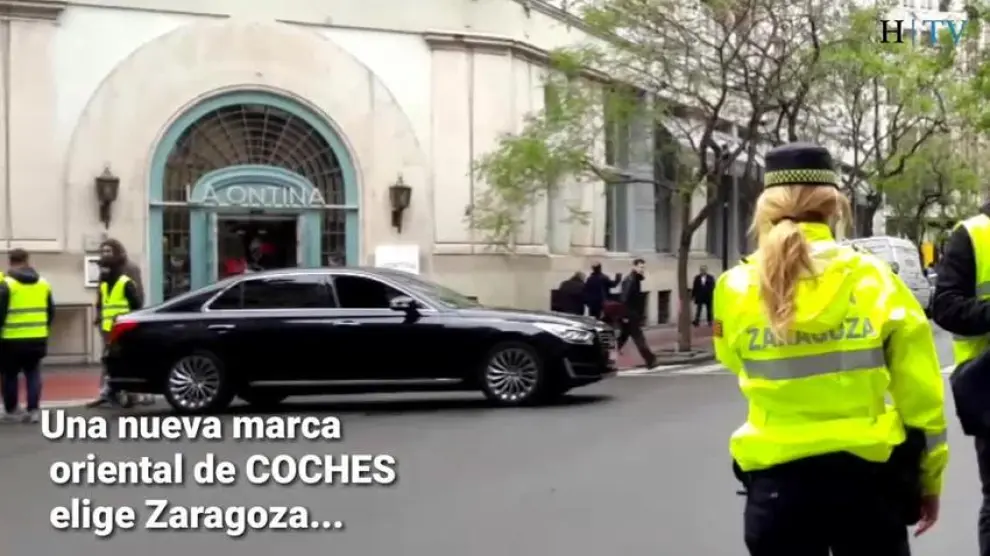 Una firma de coches elige Zaragoza para hacer sus fotos