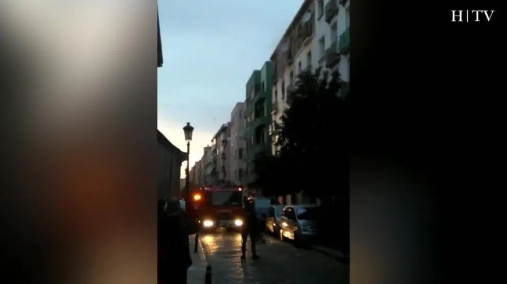 Incendio en la calle San Blas de Zaragoza