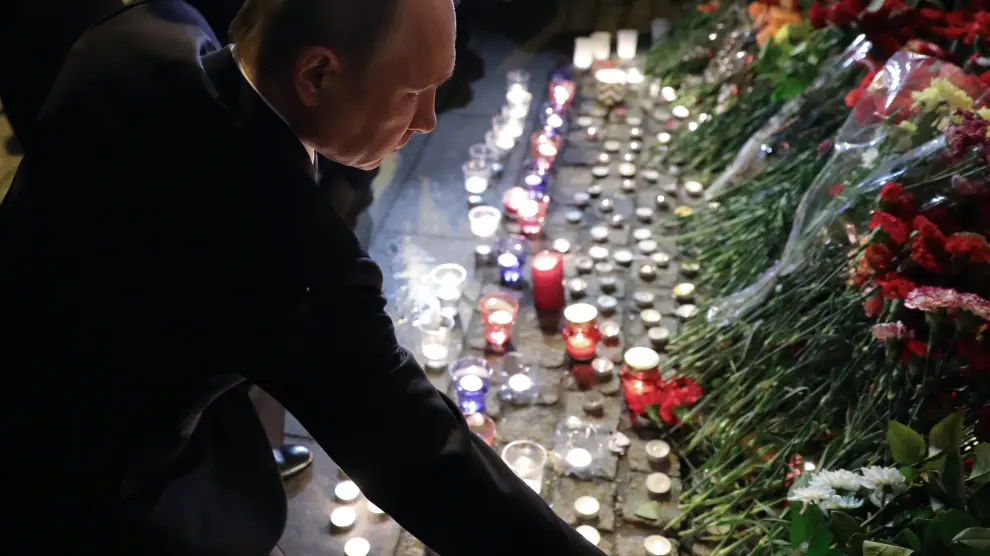 Muestras de solidaridad tras el atentado en San Petersburgo