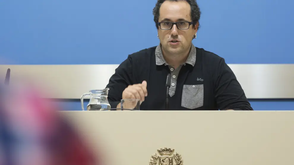 El concejal de Servicios Públicos, Alberto Cubero, en su comparecencia de ayer.