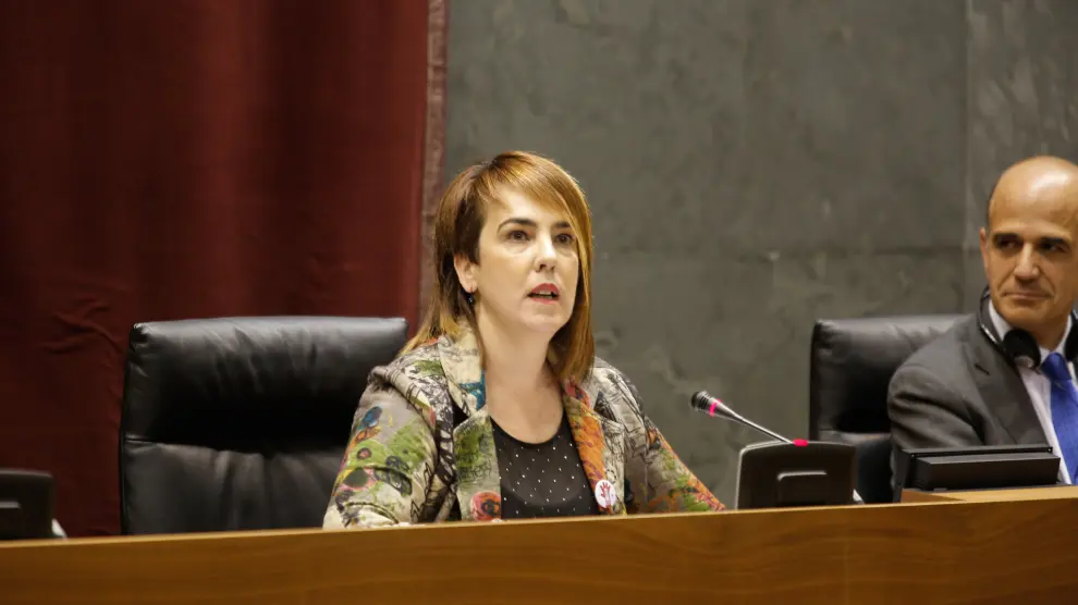 La presidenta del Parlamento de Navarra, Ainhoa Aznárez.