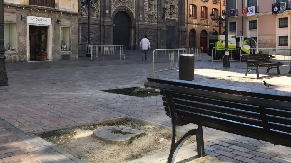 La plaza del Justicia de Zaragoza en la actualidad.