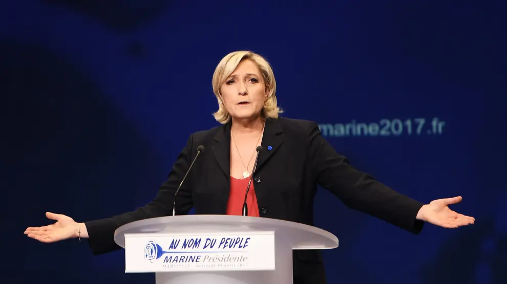Marine Le Pen este miércoles en Marsella.