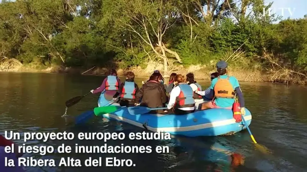 Descendiendo el Ebro para evitar inundaciones