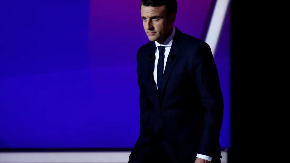 El candidato a la Presidencia de Francia Emmanuel Macron.