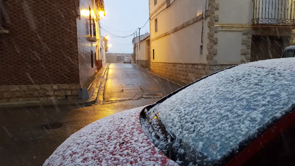Nieve en Paniza.