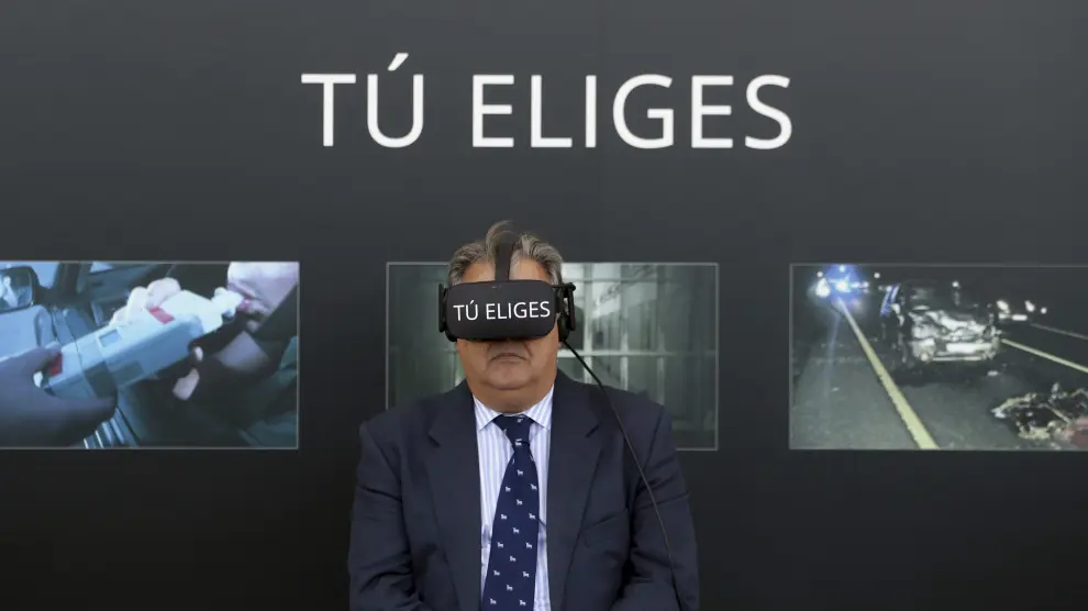 Juan Ignacio Zoido en la presentación de la campaña 'Tú eliges' de la DGT.