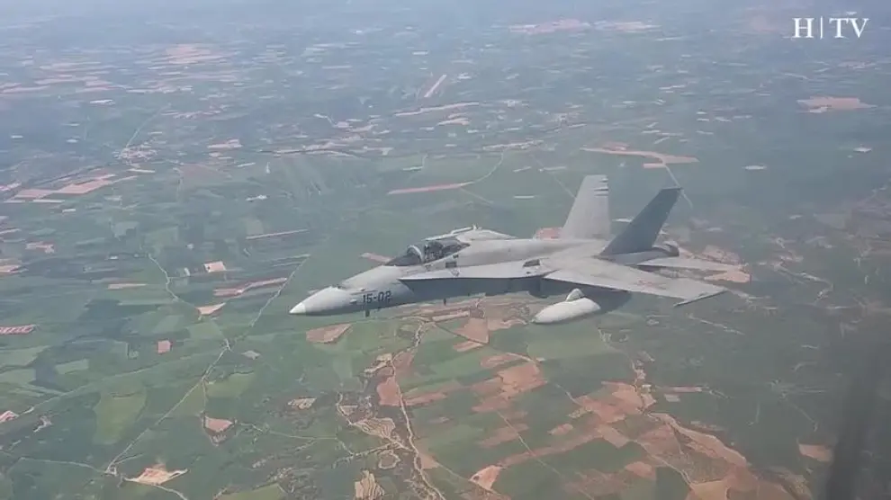 Cinco F-18 de la Base Aérea de Zaragoza parten hacia Estonia