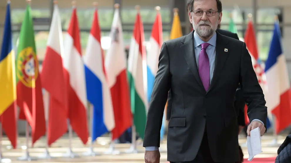Mariano Rajoy este sábado en Bruselas.