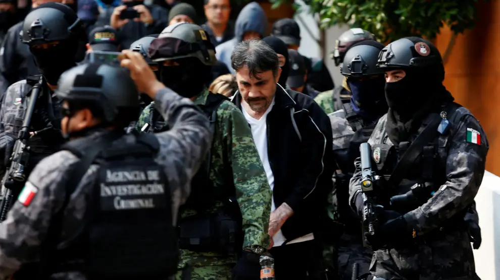 Dámaso López Núñez, el sucesor de 'el Chapo', es detenido este martes en Ciudad de México.