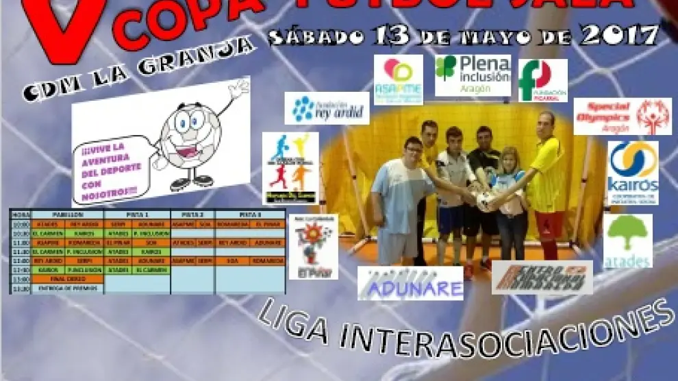 Cartel de la Copa Interasociaciones de Fútbol Sala.