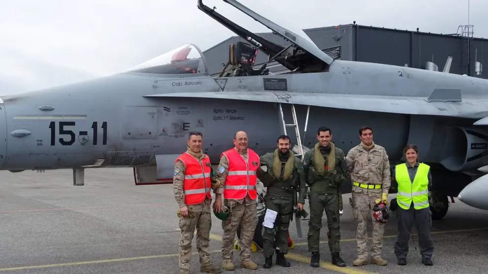 Dos F-18 de la base aérea de Zaragoza interceptan un avión ruso en el Báltico