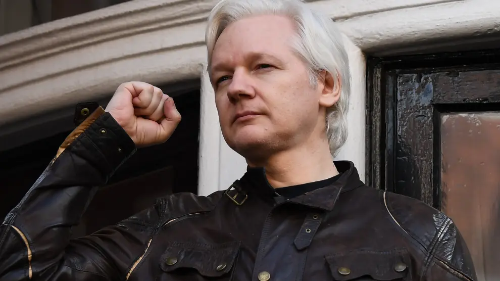 Assange, refugiado en la embajada de Ecuador en Londres.