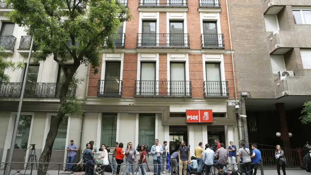 Sede del PSOE en la calle Ferraz de Madrid.
