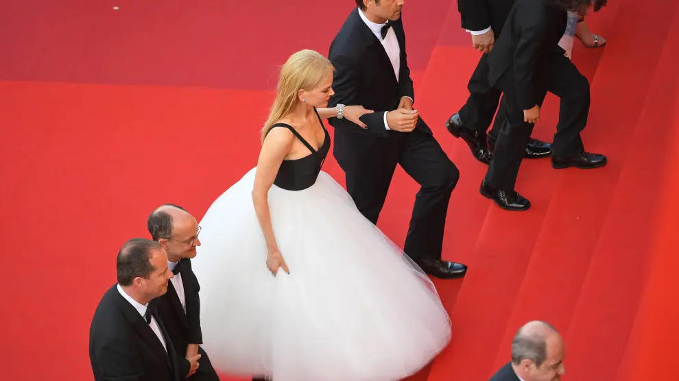 Kidman en la alfombra roja de Cannes
