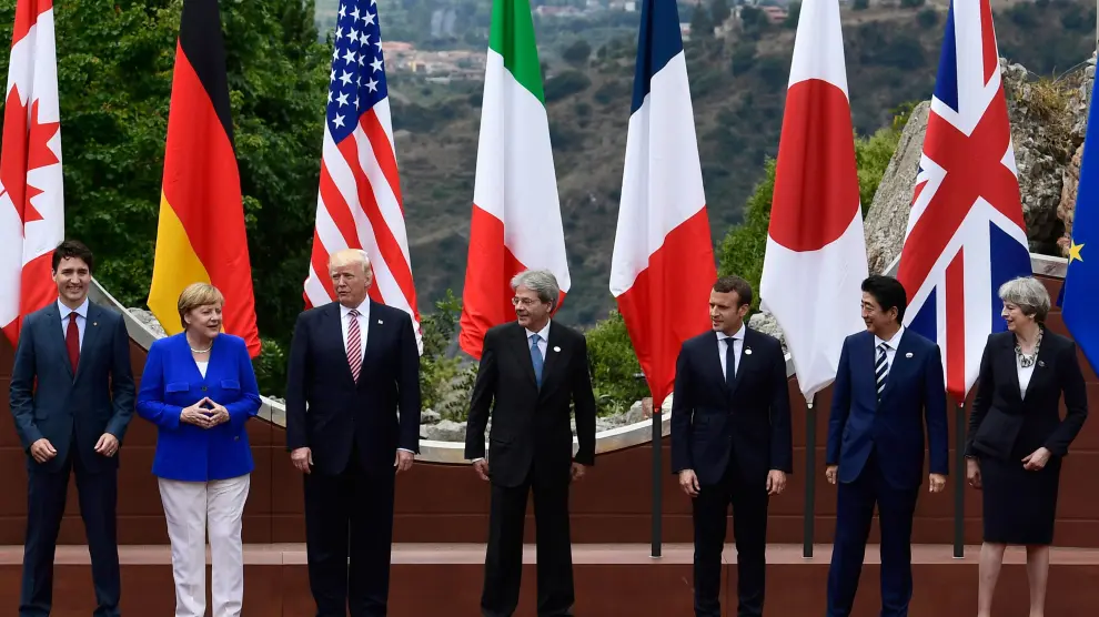El G7 firma en Taormina una declaración de lucha antiterrorista.