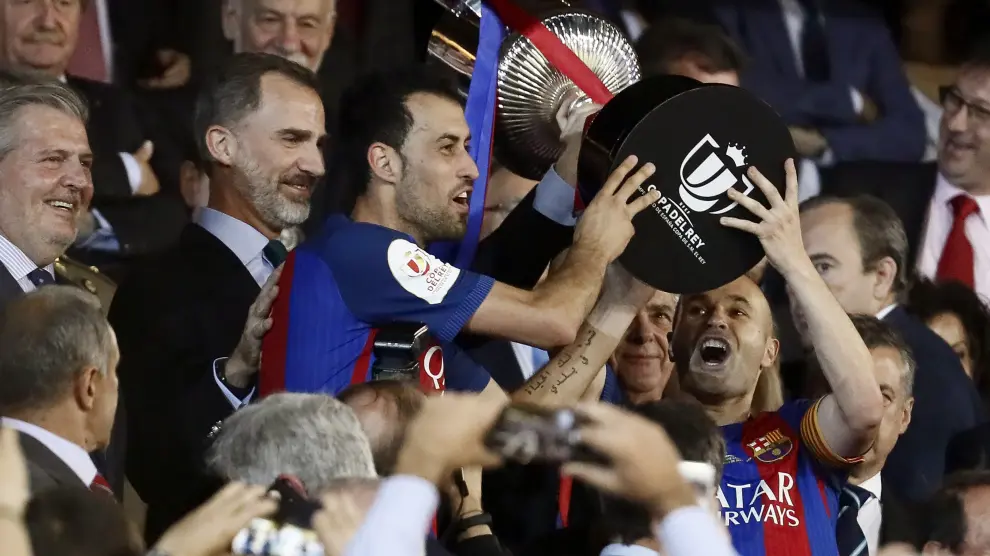 Final de la Copa del Rey entre el Barcelona y el Alavés