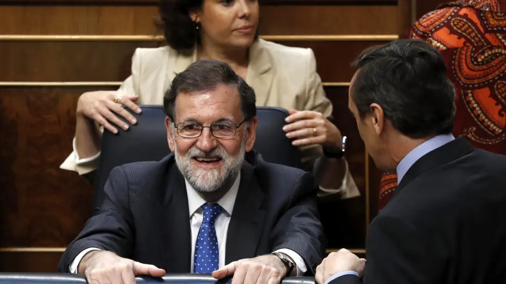 Rajoy en el Congreso este miércoles.